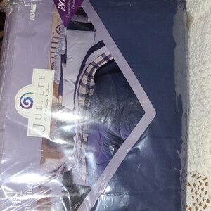 Full Size Flat Sheet, Jubilee, Navy, New in bag